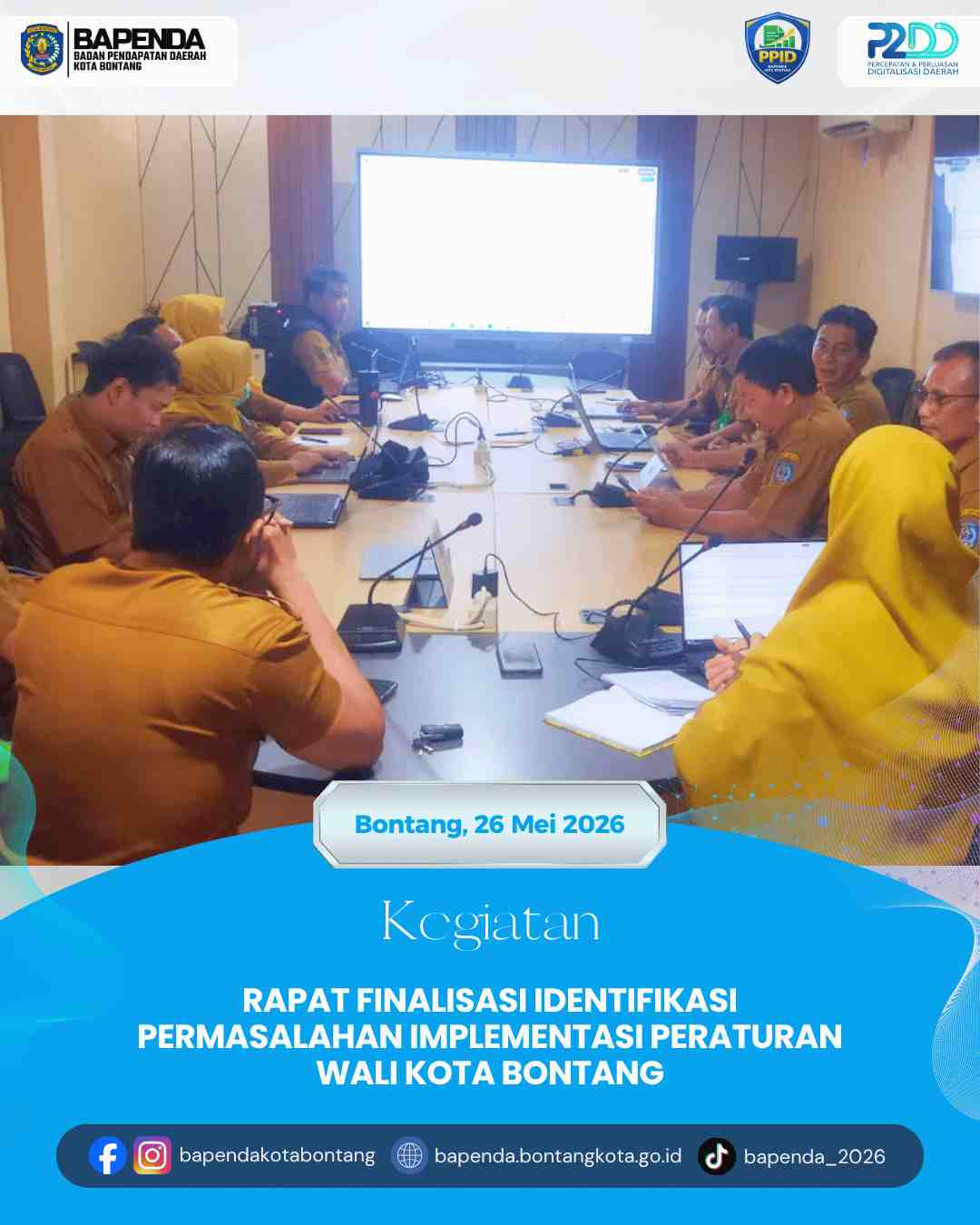 Rapat Finalisasi Identifikasi Permasalahan Implementasi Peraturan Wali Kota Bontang