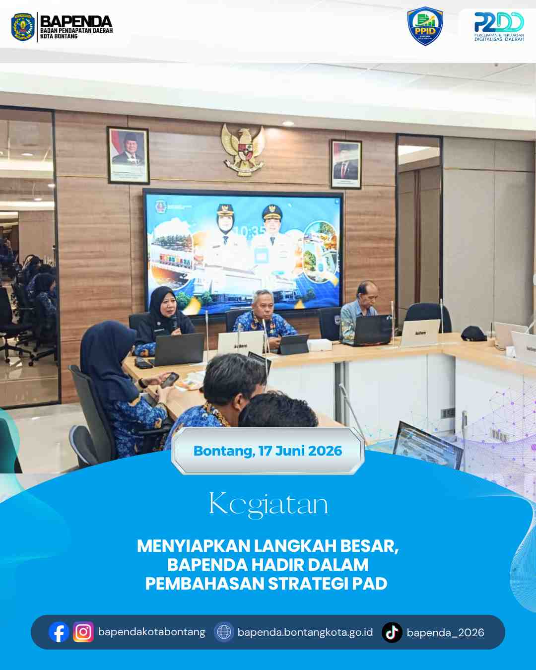 MENYIAPKAN LANGKAH BESAR, BAPENDA HADIR DALAM PEMBAHASAN STRATEGI PAD
