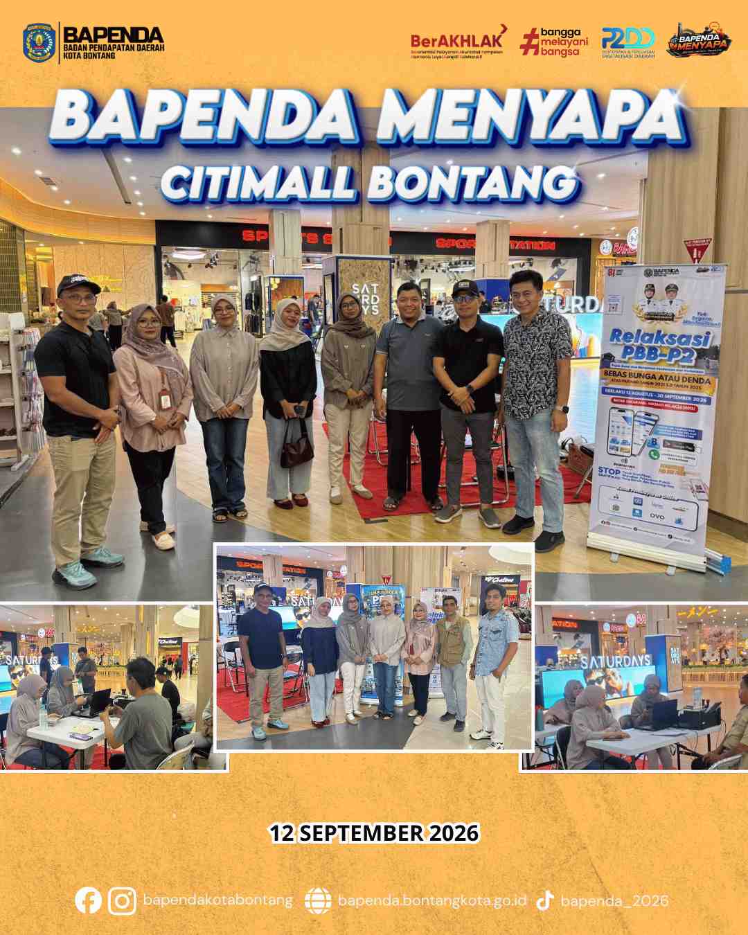 Bapenda Menyapa Citimall Bontang 12 September 2026
