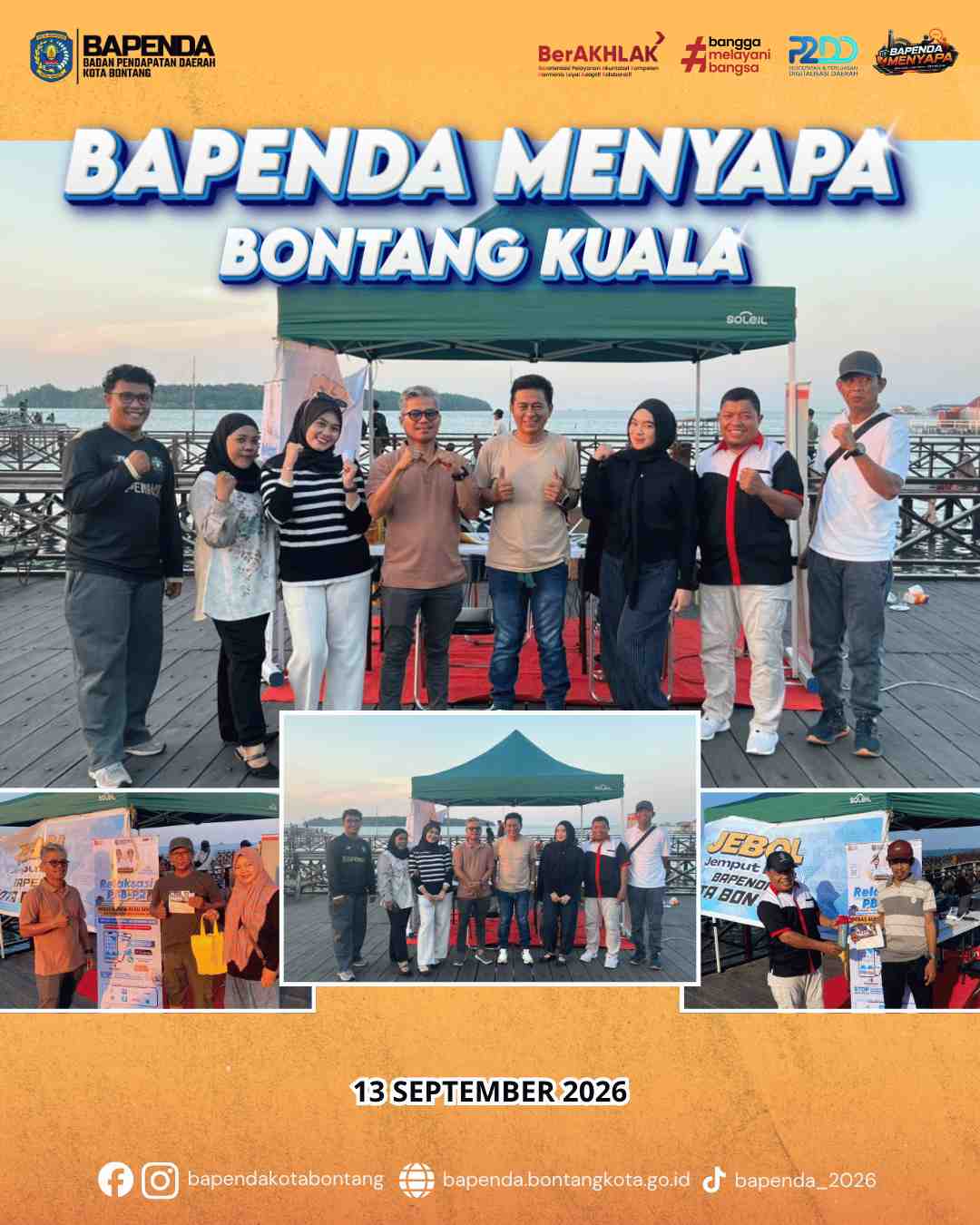 Bapenda Menyapa Pelataran Bontang Kuala 13 September 2026