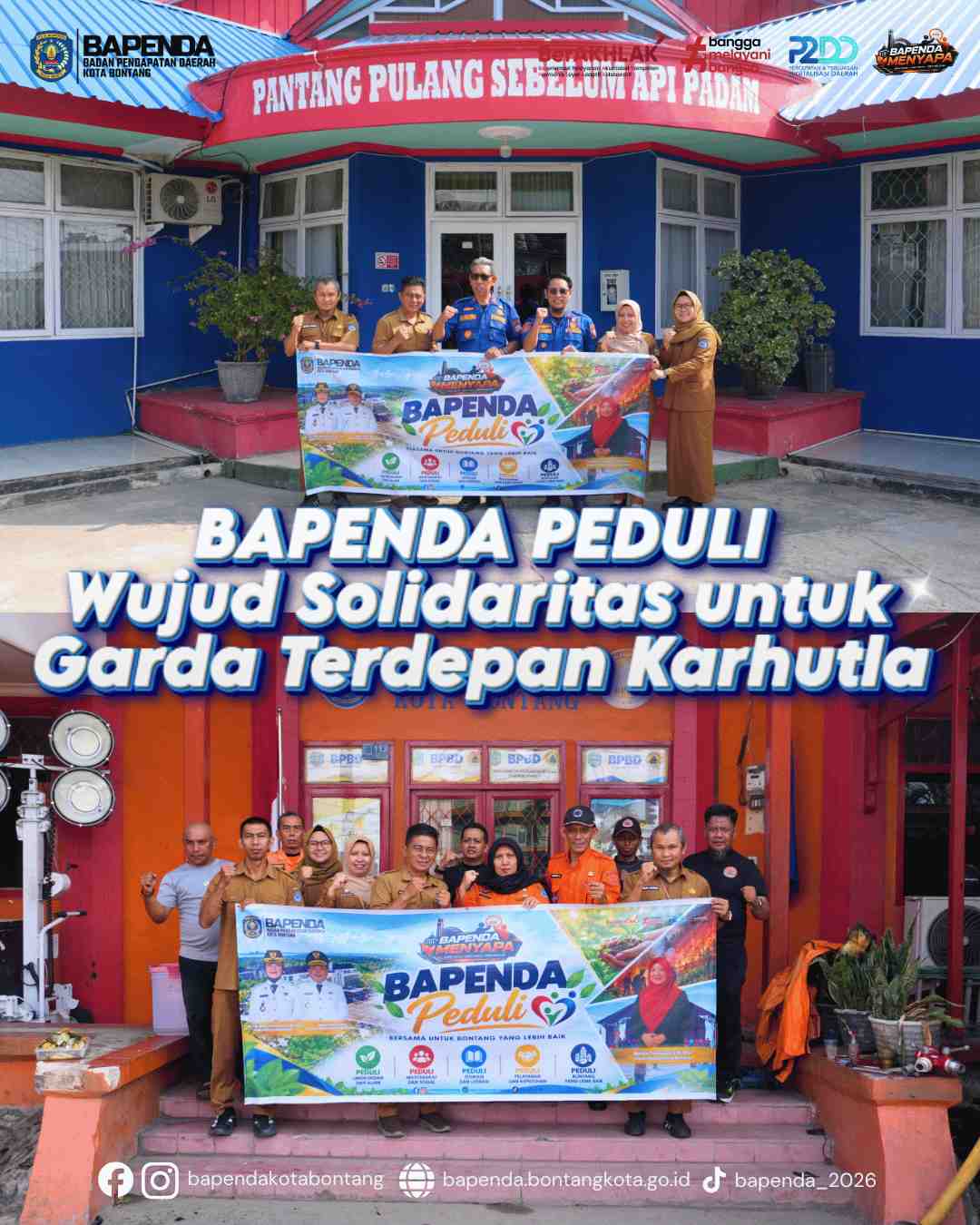 BAPENDA PEDULI Wujud Solidaritas untuk Garda Terdepan Karhutla