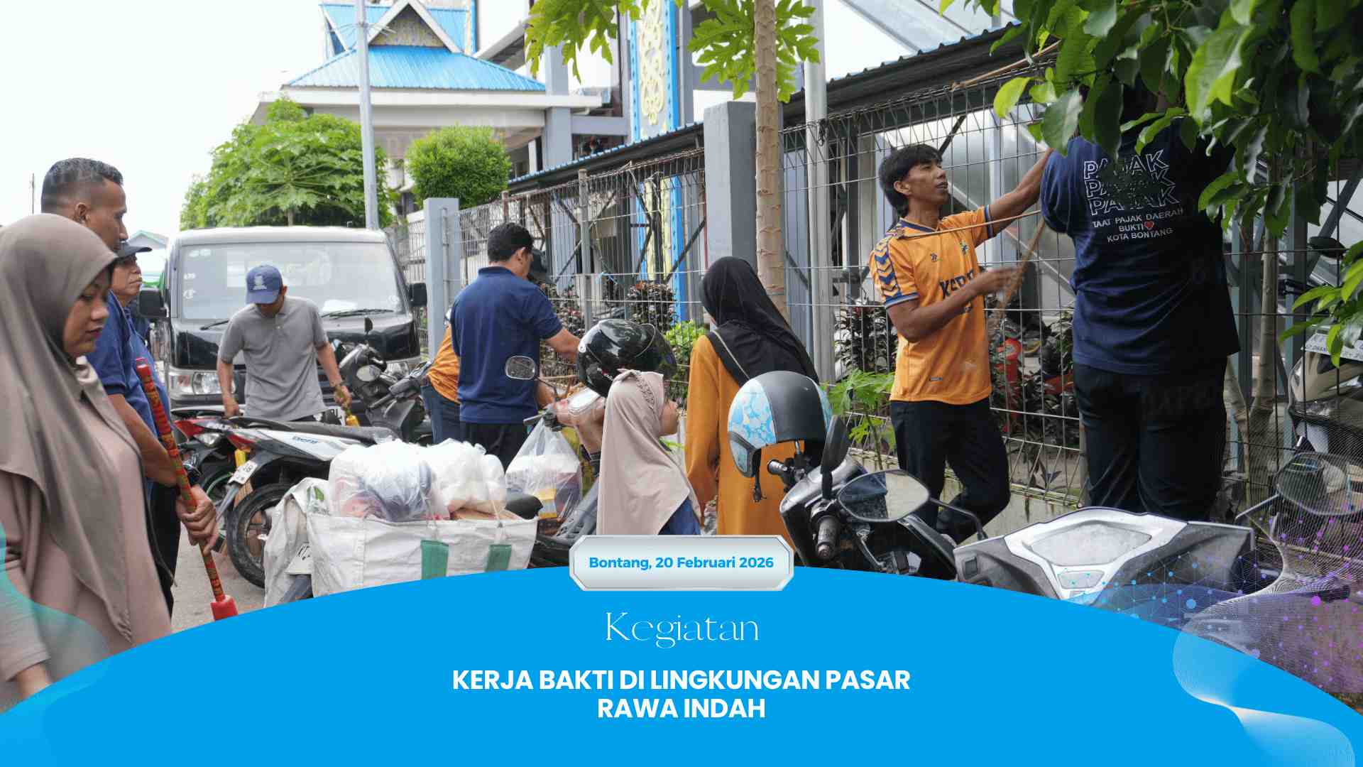 Kerja Bakti di Lingkungan Pasar Rawa Indah