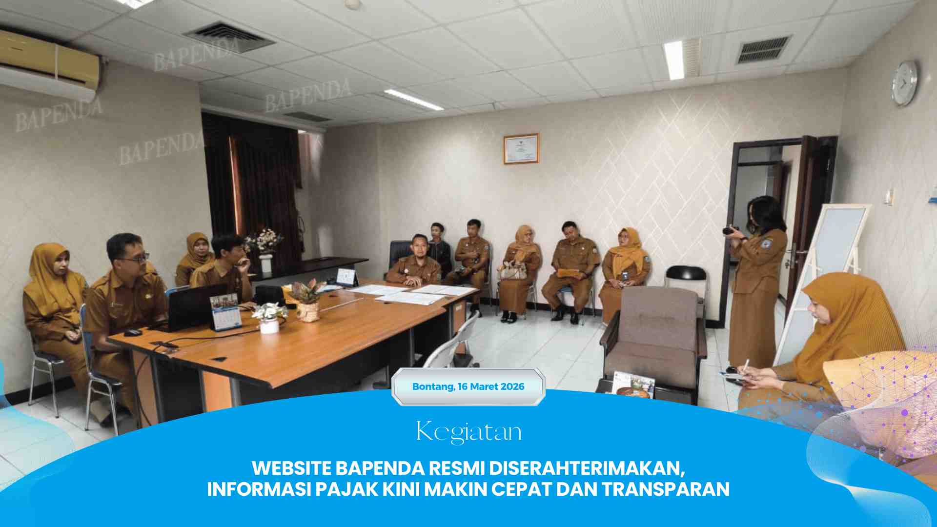 Website Bapenda Resmi Diserahterimakan, Informasi Pajak Kini Makin Cepat dan Transparan