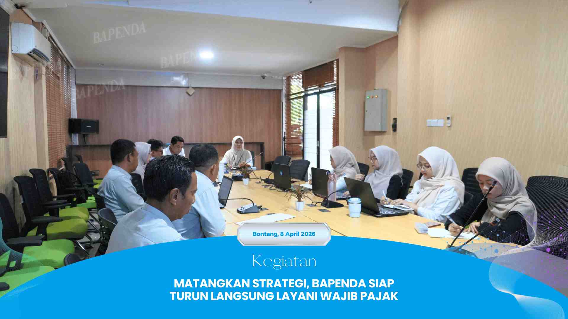 Matangkan Strategi, Bapenda Siap Turun Langsung Layani Wajib Pajak